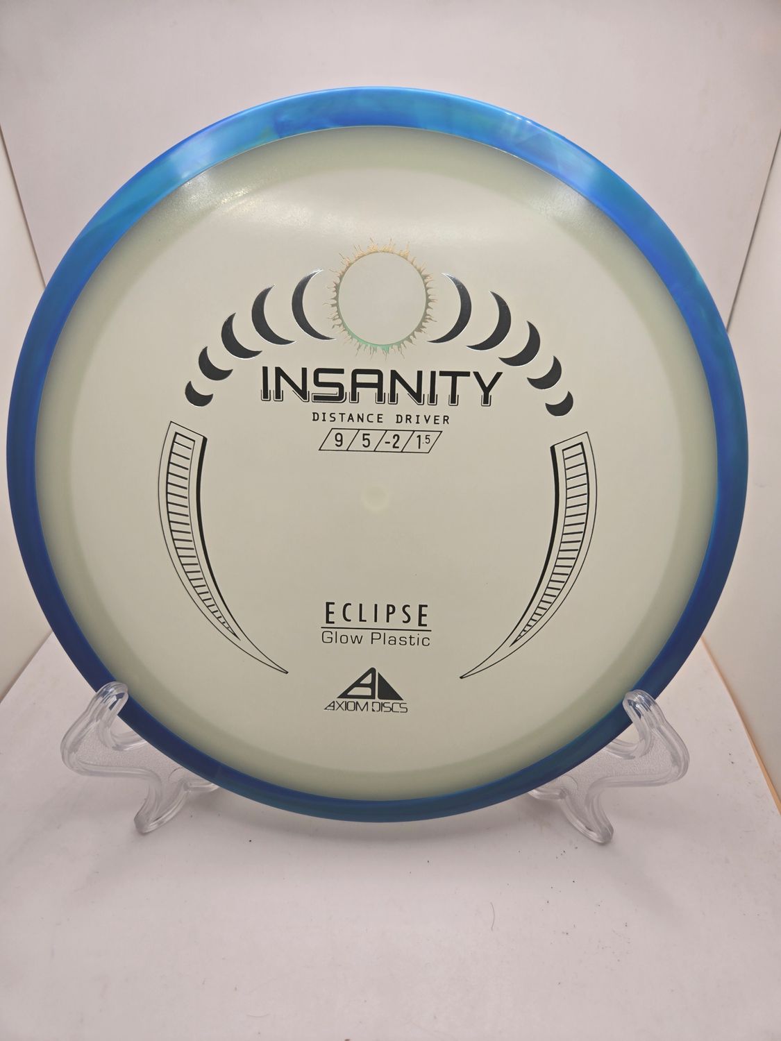 Axiom Discs Eclipse Insanity with Swirly Blue Rim 163g