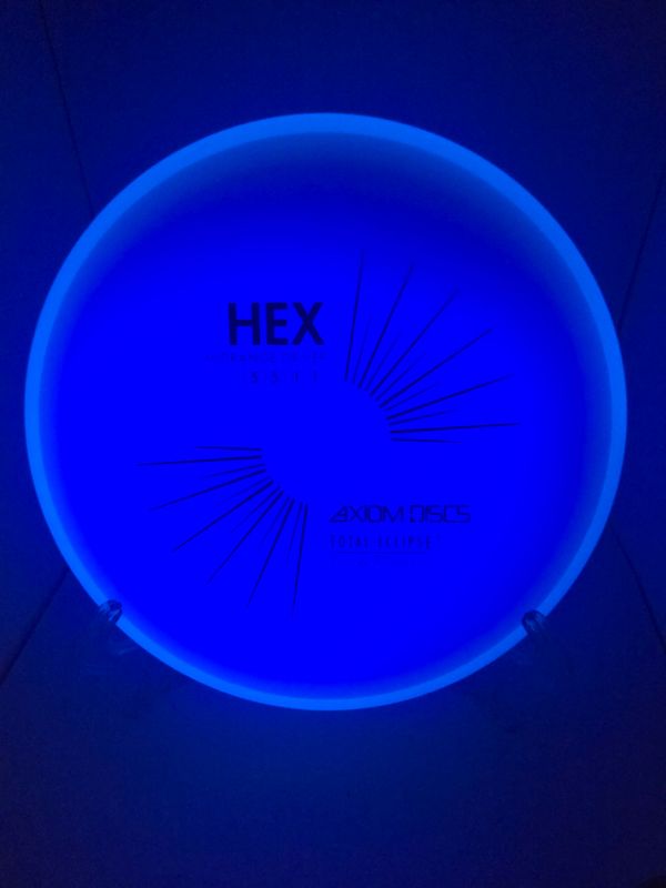Axiom Discs Hex Total Eclipse Purple Plate Teal Rim 176g