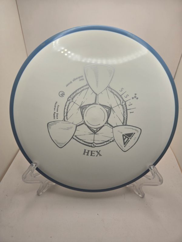 Axiom Discs Hex Neutron White with Blue Rim 177g