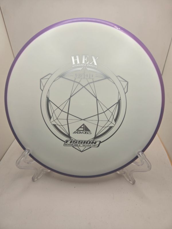 Axiom Discs Hex Fission Whte with Purple Rim 161g