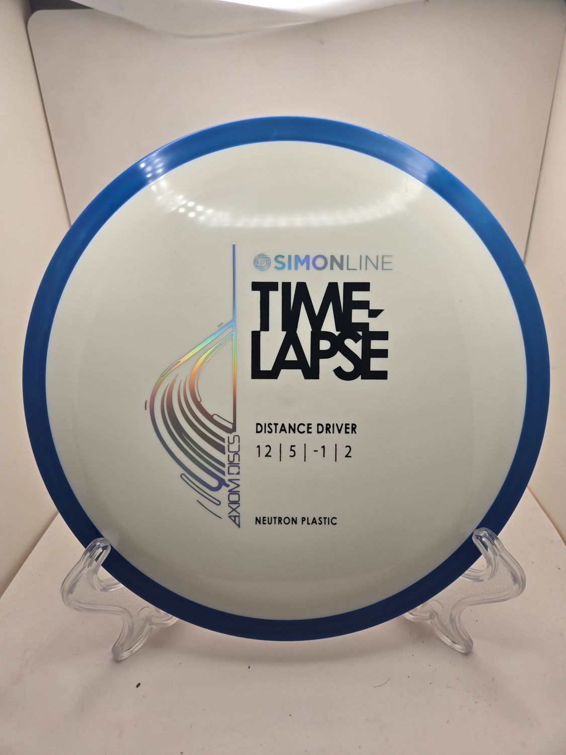Axiom Discs Neutron Time-Lapse - Stock (retooled) White with Blue Rim 174g