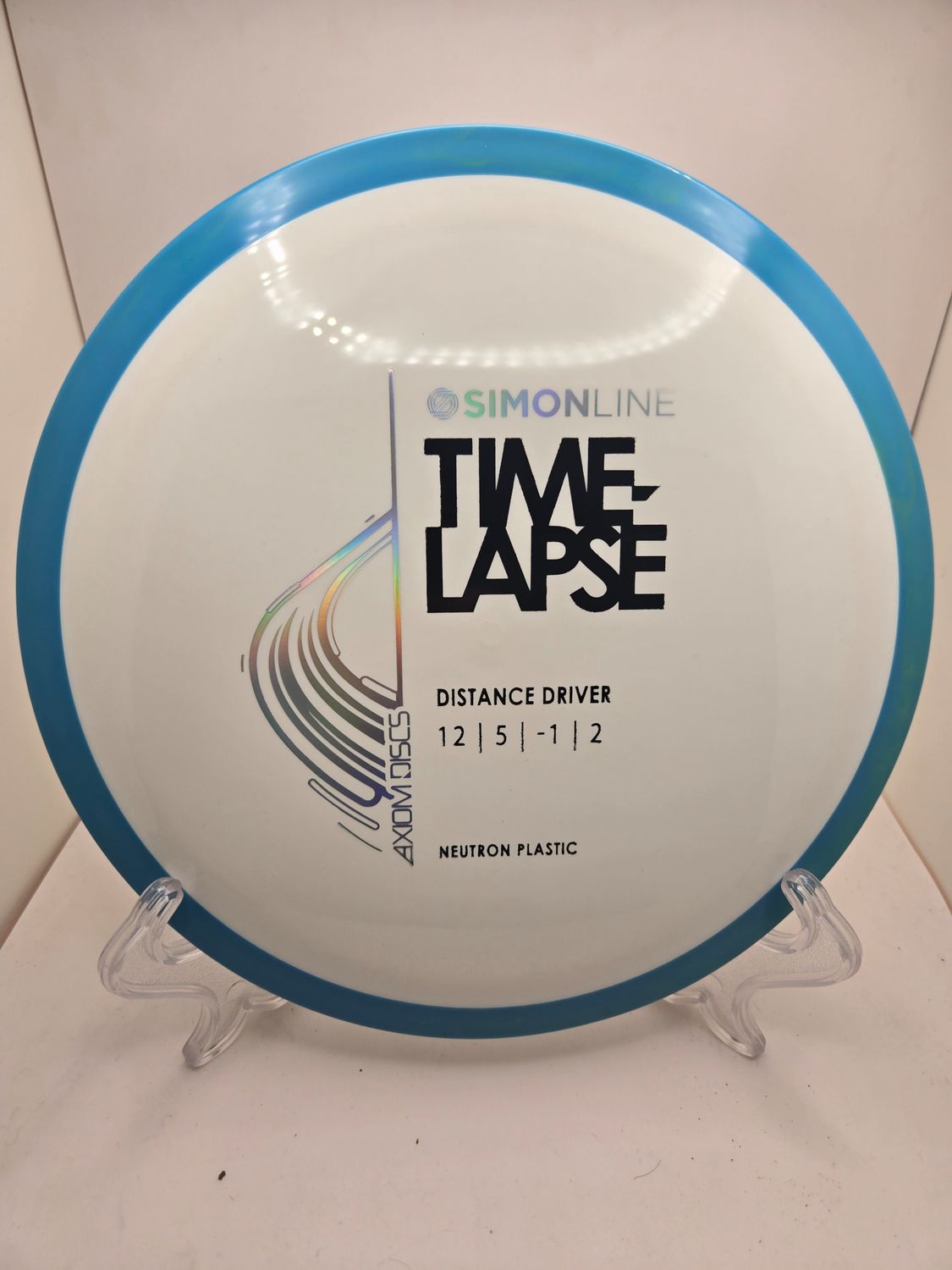 Axiom Discs Neutron Time-Lapse - Stock (retooled) White with Light Blue Rim 175g