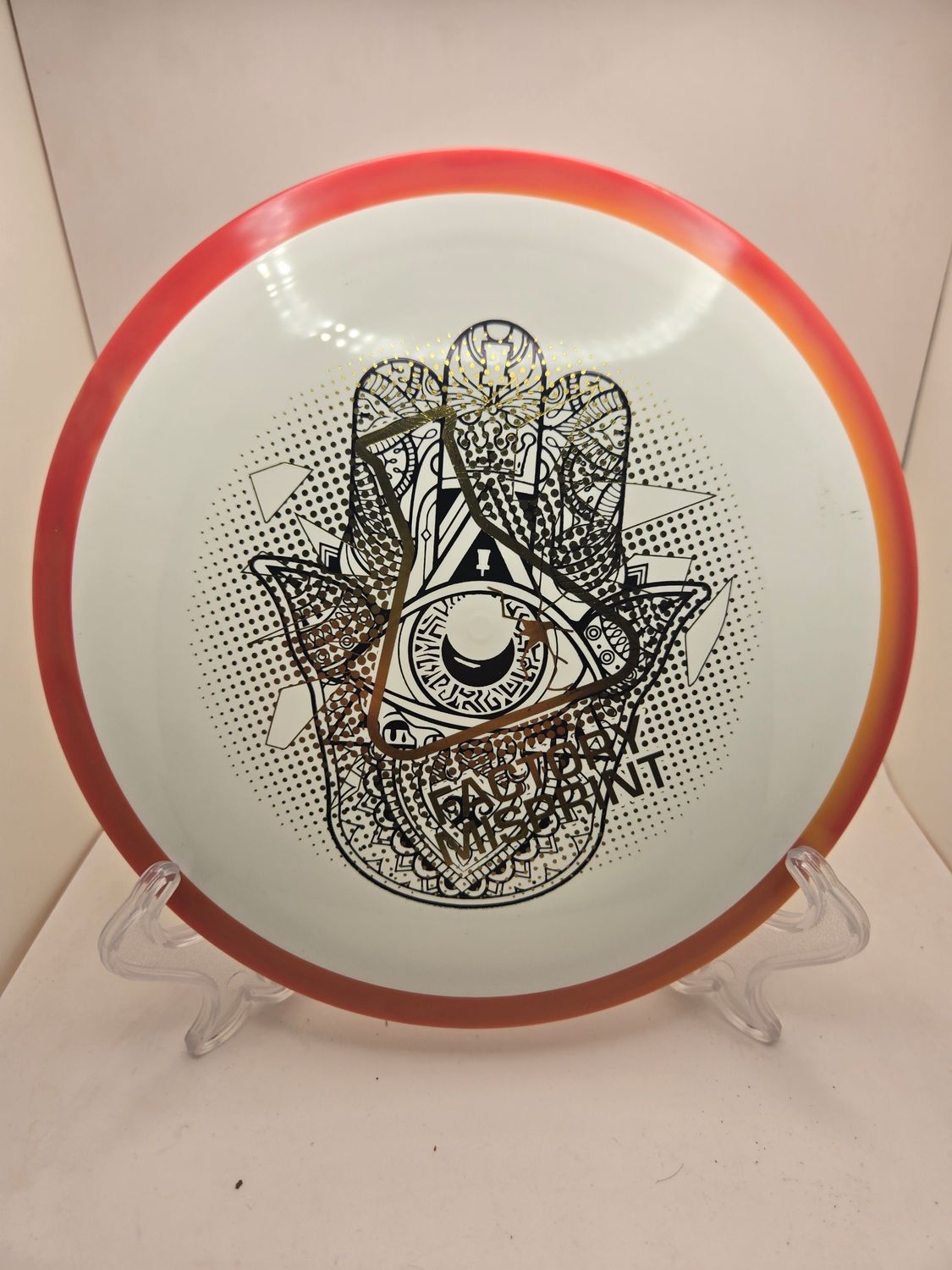 Axiom Discs Neutron Time-Lapse - Misprint Handeye Supply (retooled) White with Red/Orange Rim 175g