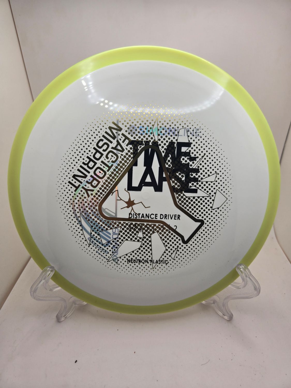 Axiom Discs Neutron Time-Lapse - Misprint (retooled) White with Yellow Rim 174g