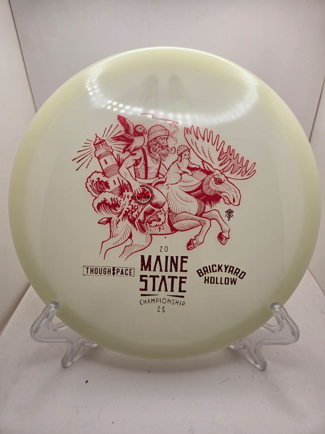 Thought Space Athletics Discs 2025 Limited Run Maine State Championship Soft Glow Pathfinder 176g