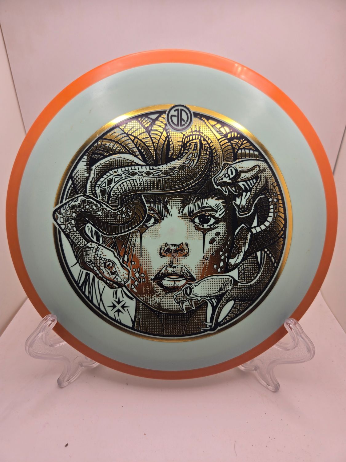 Axiom Discs DFX Discs Medusa Insanity Light Grey with Orange Rim Fission 172g