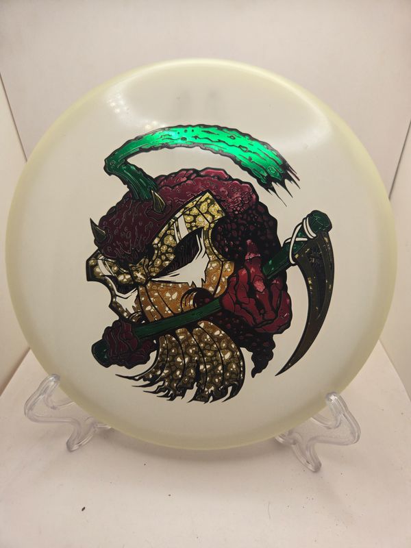 Axiom Discs DFX Discs Pumpkin Reaper Red/Green/Gold stamp Proxy Glow Total Eclipse Stock Purple Plate with Green Rim 171g