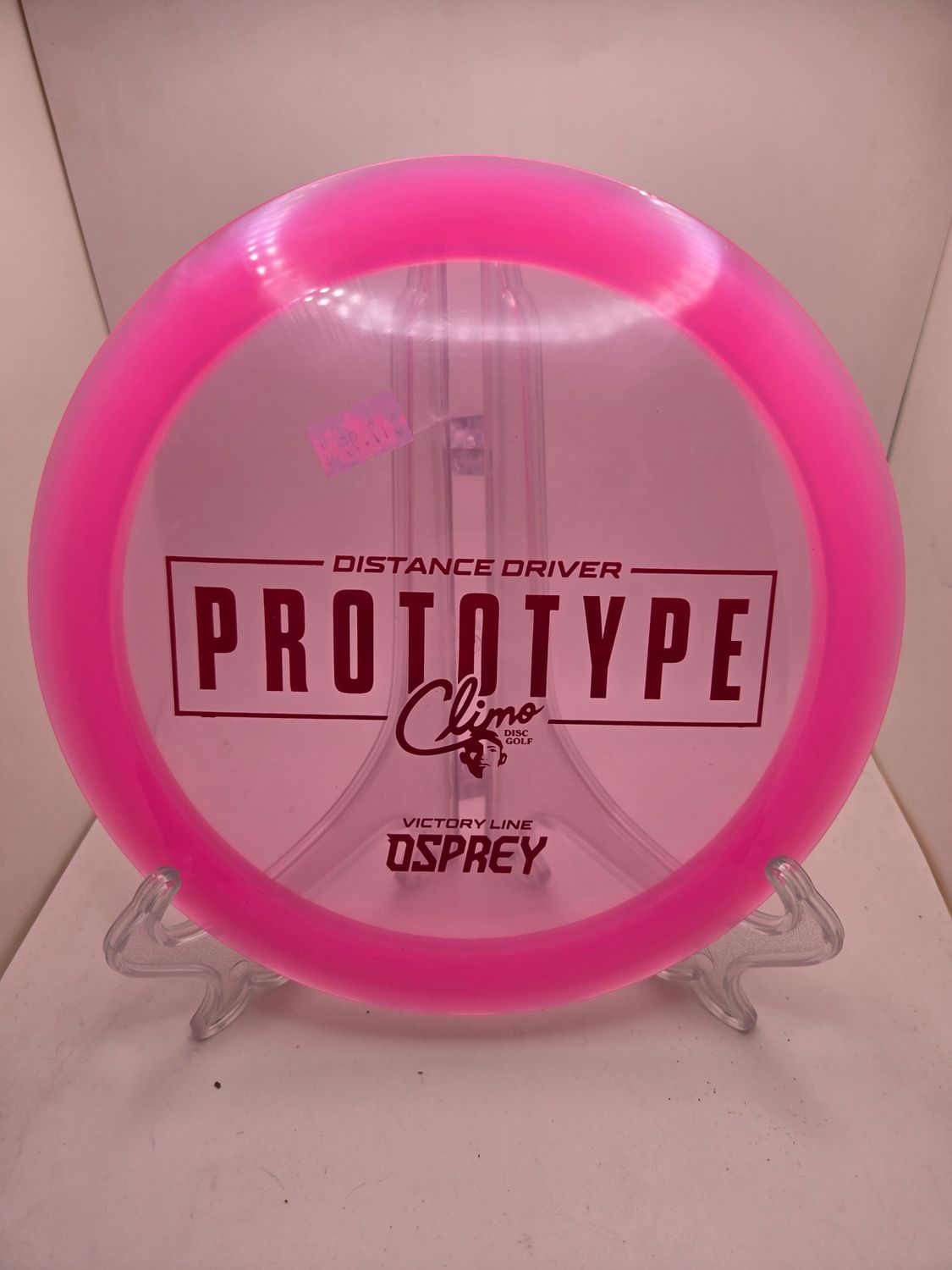 Climo Discs Prototype Victory Osprey Pink with Red Stamp 171g