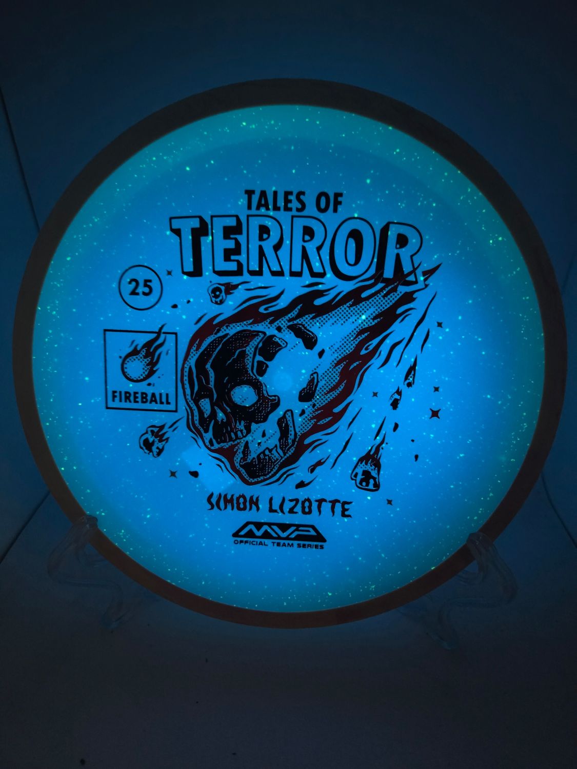 Axiom Discs Particle Eclipse Fireball - Simon Lizotte 2025 Halloween Special Edition Swirly Pinkish/White Rim 173g