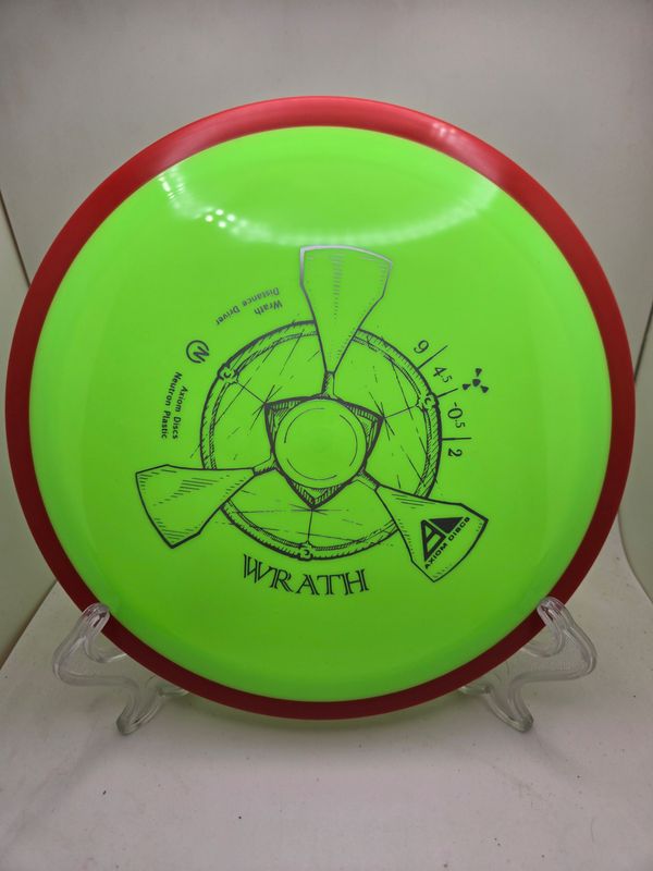Axiom Discs Wrath Dayglow Green with Red Rim 166g