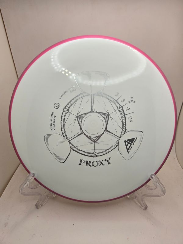 Axiom Discs Proxy Neutron White with Pink/Purple Rim 173g