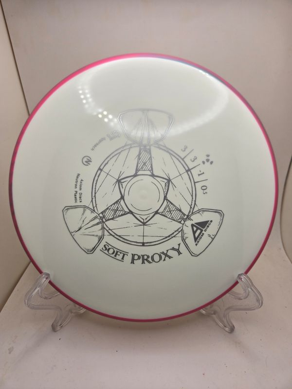 Axiom Discs Proxy Neutron Soft White with Pink/Purple Rim 172g