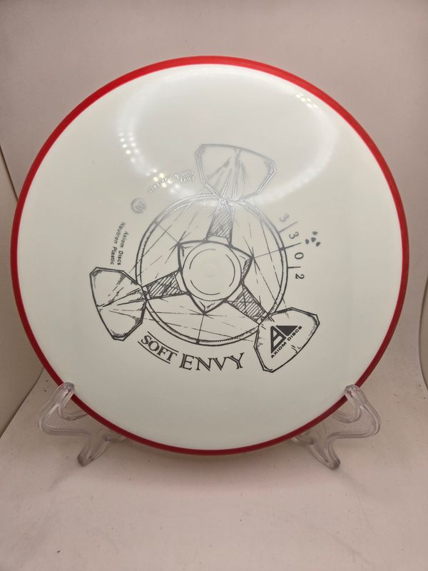 Axiom Discs Envy Soft Neutron White with Red Rim 172g.