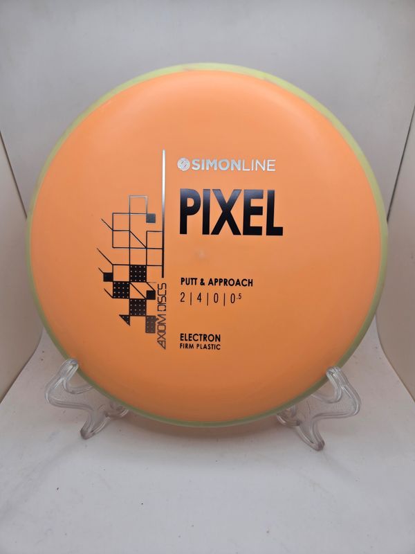 Axiom Discs- Simon Line - Electron Pixel - Stock Firm Orange with Tan Rim 172g