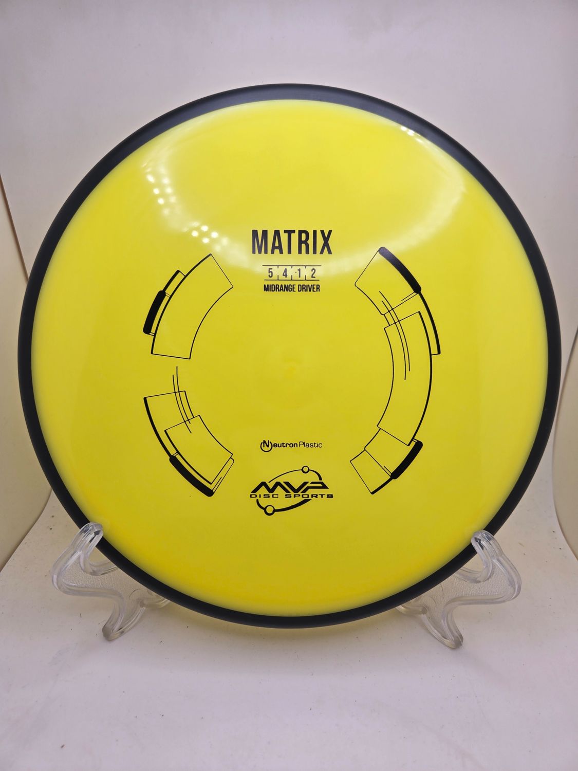 MVP Discs Yellow Stamped Neutron Matrix 175g