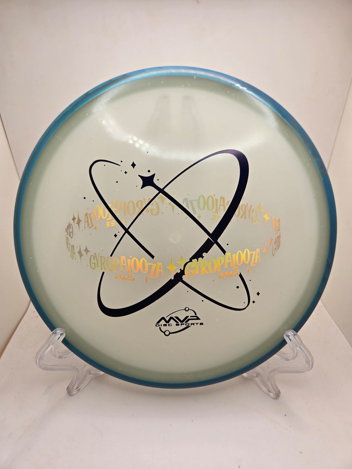 Axiom Discs Special Edition GyroPalooza 2025 Hex Eclipse Particle Blue Swirly Rim 177g
