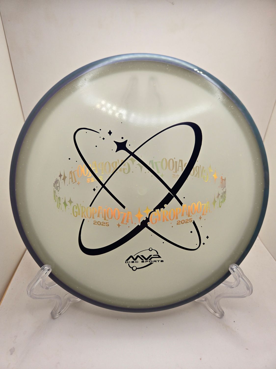 Axiom Discs Special Edition GyroPalooza 2025 Hex Eclipse Particle Blue/Purple Swirly Rim 176g