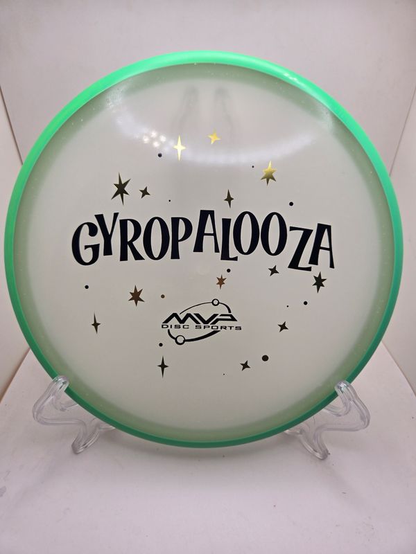 Axiom Discs Special Edition GyroPalooza 2025 Hex Eclipse Particle Dayglow Green Rim 175g