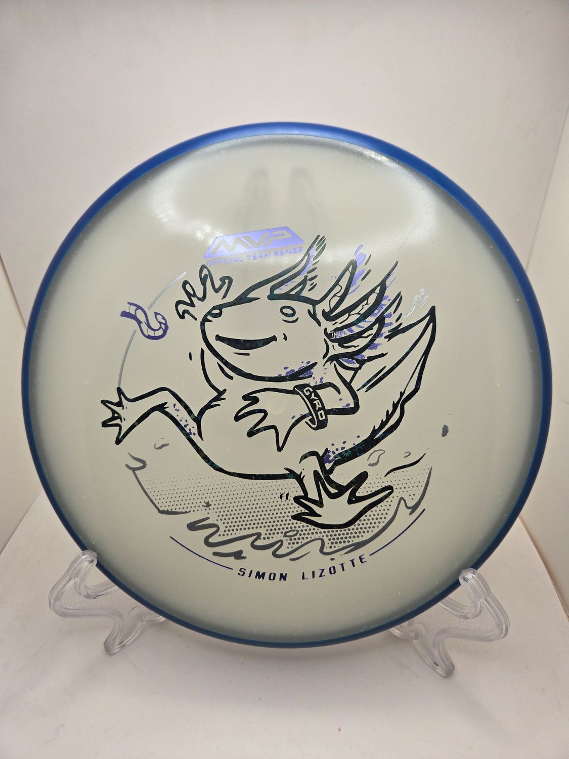 Axiom Discs Particle Eclipse Pixel - Simon Lizotte Team Series - Lizottl&#39; Blue Glow with Royal Blue Rim 173g