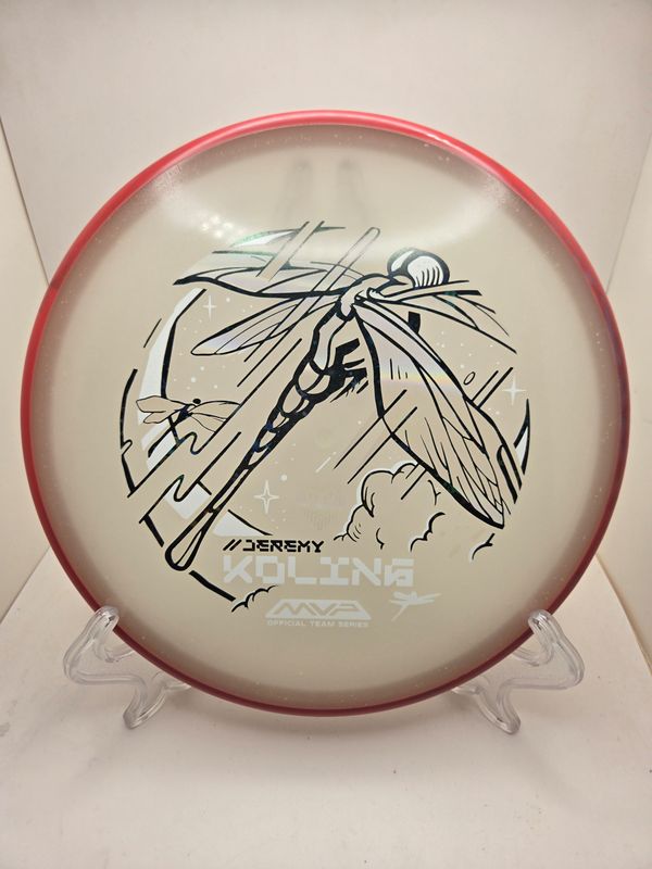 Axiom Discs Particle Eclipse Tempo - Jeremy Koling Team Series- Dragonfly Swirly Red Rim 174-175g