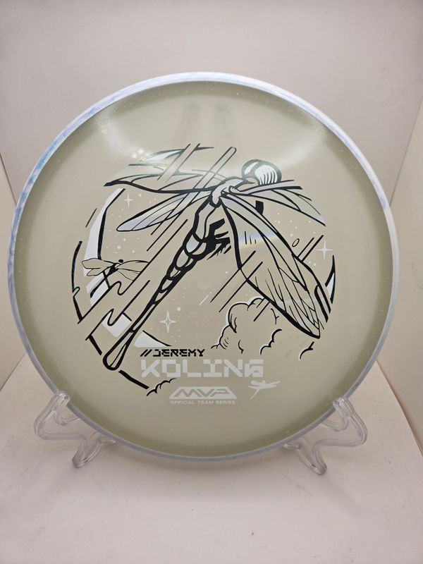 Axiom Discs Particle Eclipse Tempo - Jeremy Koling Team Series- Dragonfly Swirly White/Grey Rim 174g