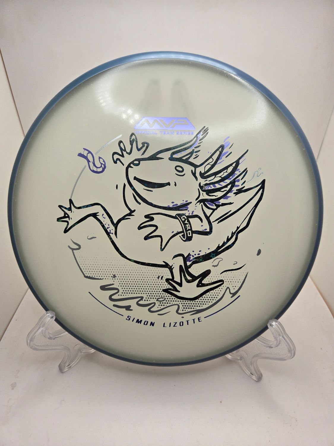 Axiom Discs Particle Eclipse Pixel - Simon Lizotte Team Series - Lizottl&#39; Blue Glow with Slate Blue Rim 173g