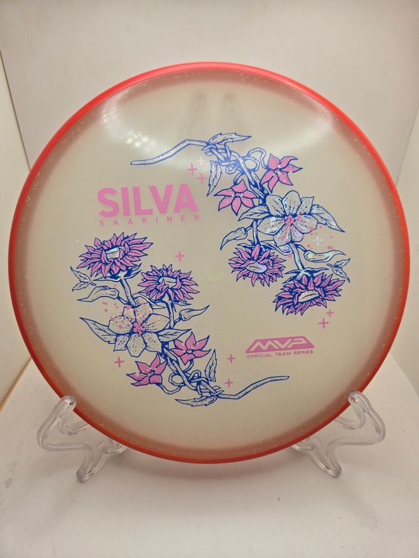 Axiom Particle Particle Eclipse Proxy - Silva Saarinen Team Series - Flowers with Swirly Red/Orange Rim 173g