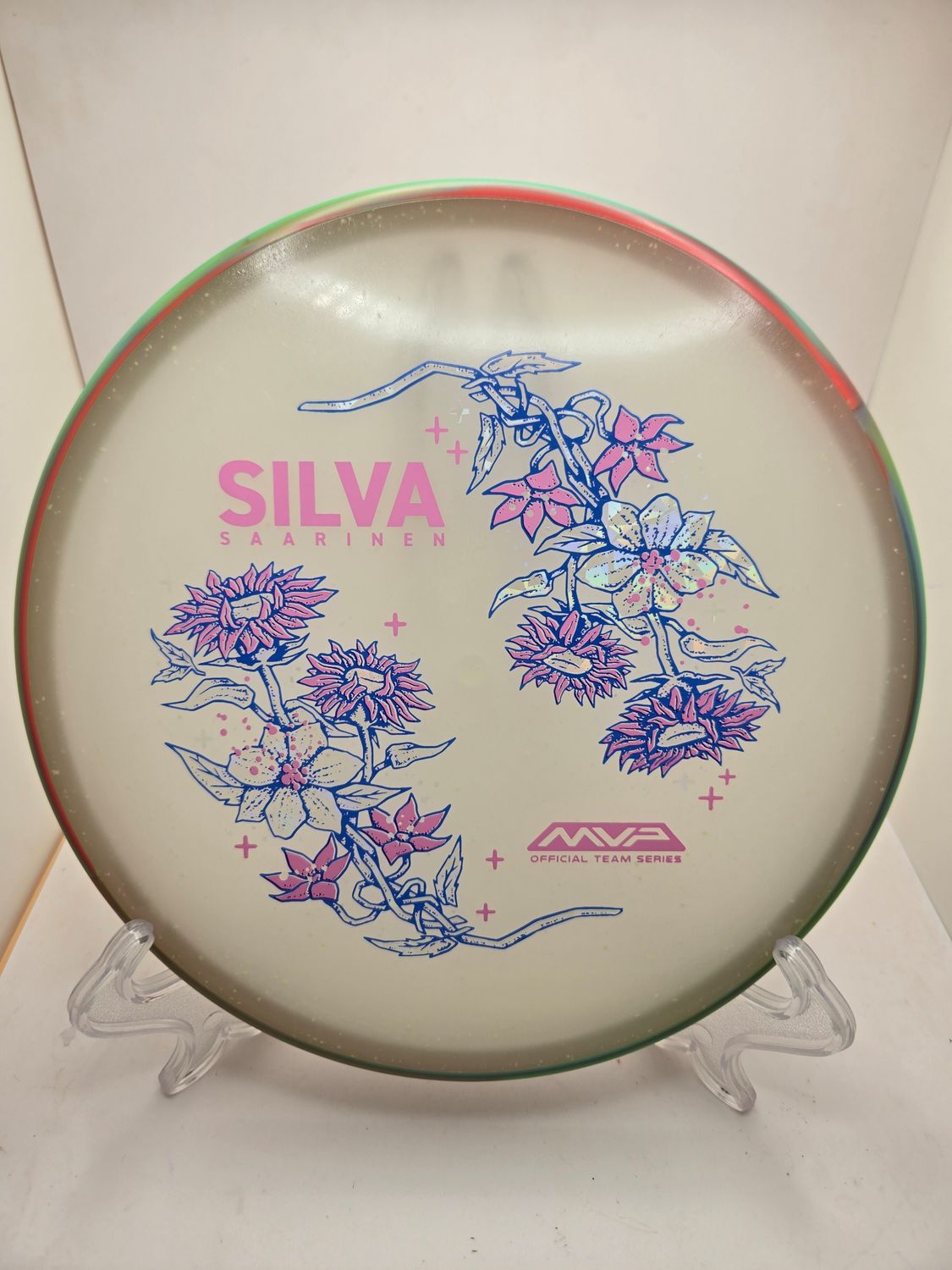 Axiom Particle Particle Eclipse Proxy - Silva Saarinen Team Series - Flowers with Swirly Watermelon Rim 172-174g