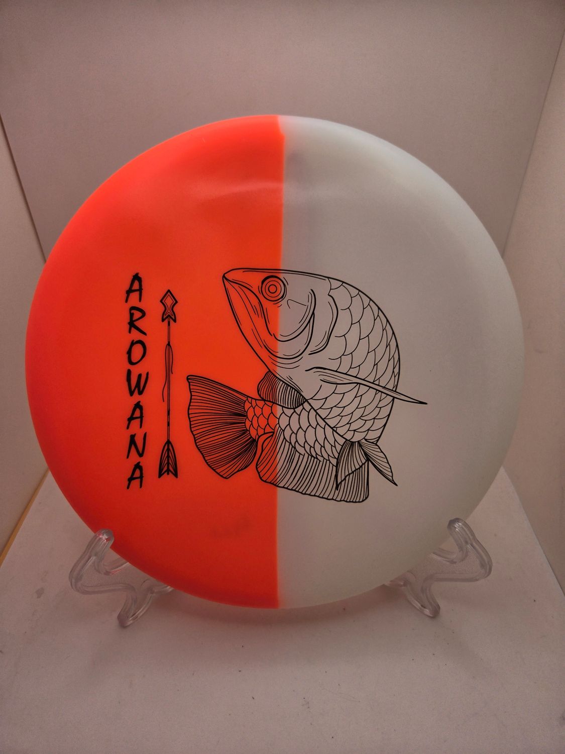 Elevation Discs Arowana - glO-G Arowana Sushi Night Neon Hot Orange and White 167-170g