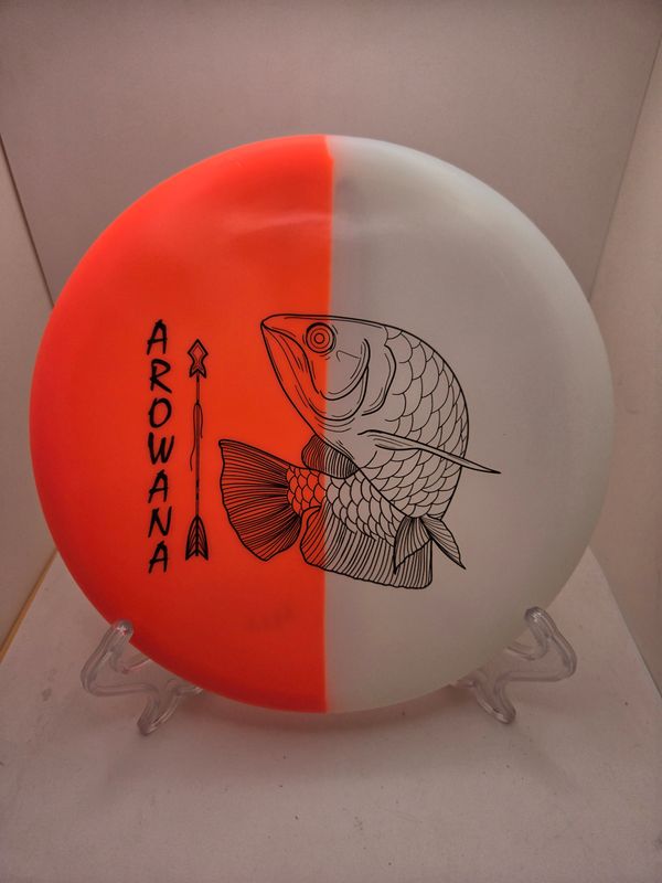 Elevation Discs Arowana - glO-G Arowana Sushi Night Neon Hot Orange and White 167-170g