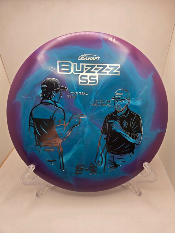 Discraft Discs ESP Swirl Buzzz SS, Ezra Vs. Ezra Purple/Blue 177+g