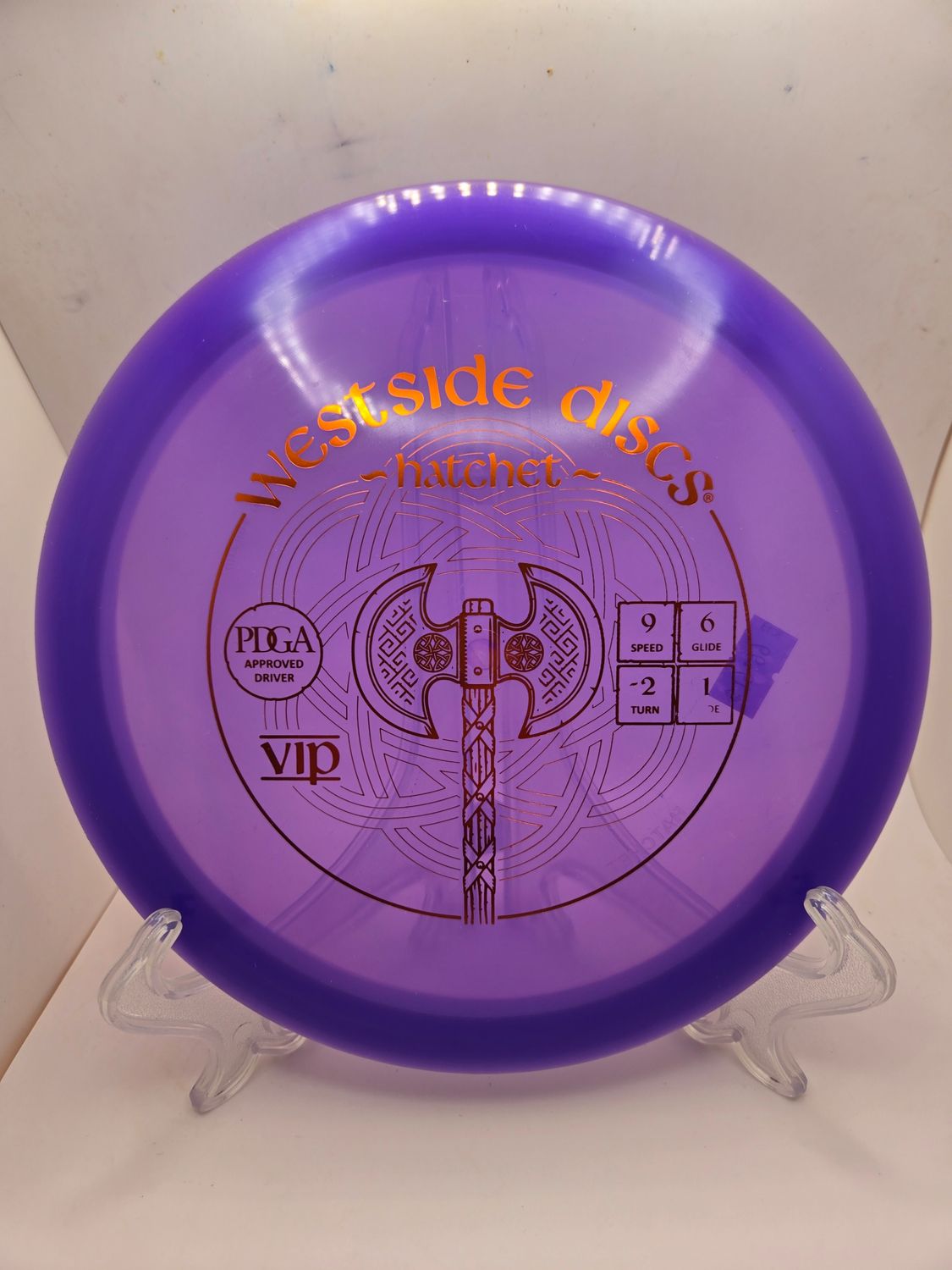 Westside Discs Stamped Hatchet – VIP Purple 173g