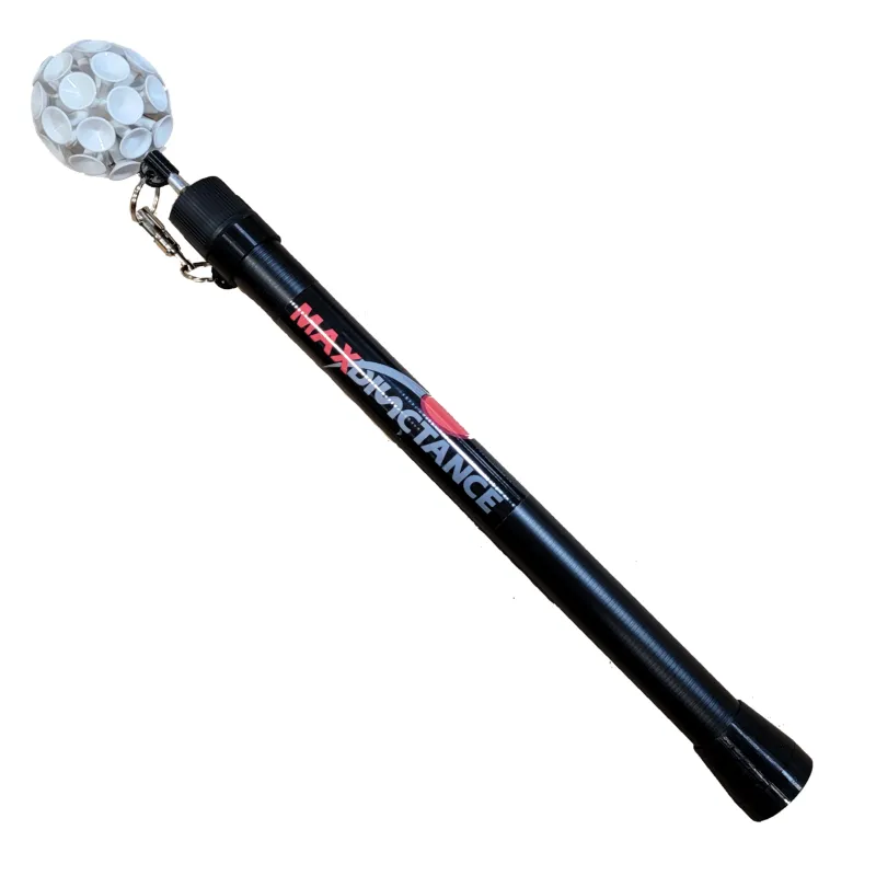 Max Stick CF 16.5ft (Carbon Fiber) Suction Cup Disc Retriever from Max Disctance. This is the CF16.5 with the larger 42 Suction cup attachment.