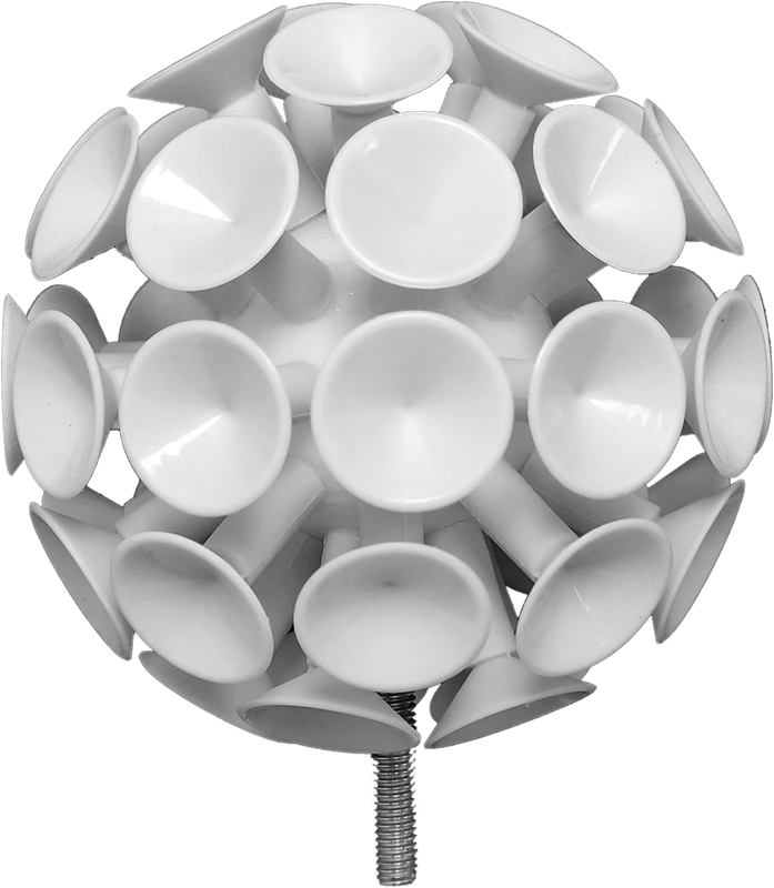 Max Stick Attachment 2 ONLY  Suction Cup - Small M5 5mm(will fit for 16ft Pole retrievers) from Max Discstance.