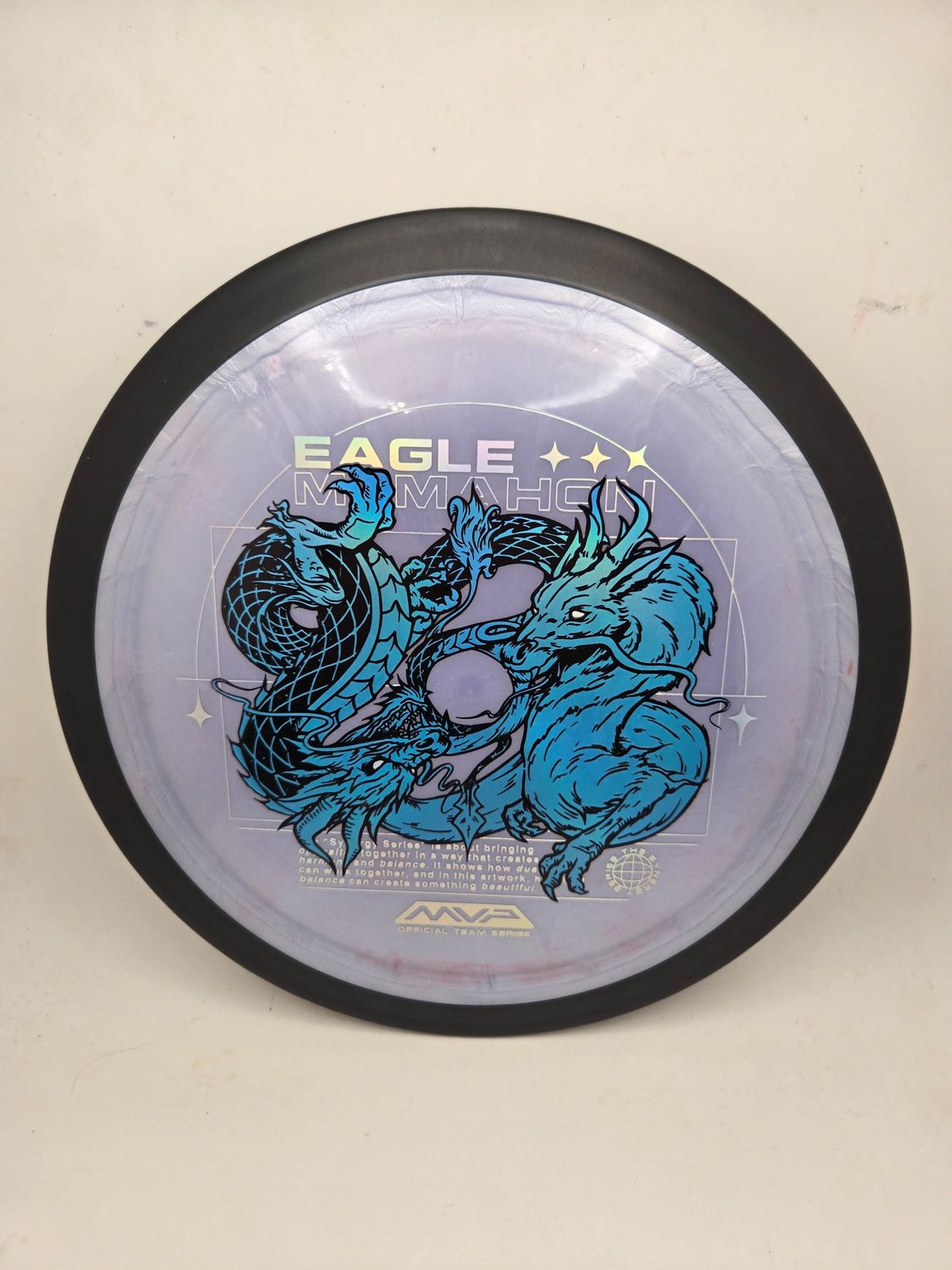 MVP Discs Plasma Dimension Grey with Blue Stamp Special Edition Eagle McMahon Team Series 172g