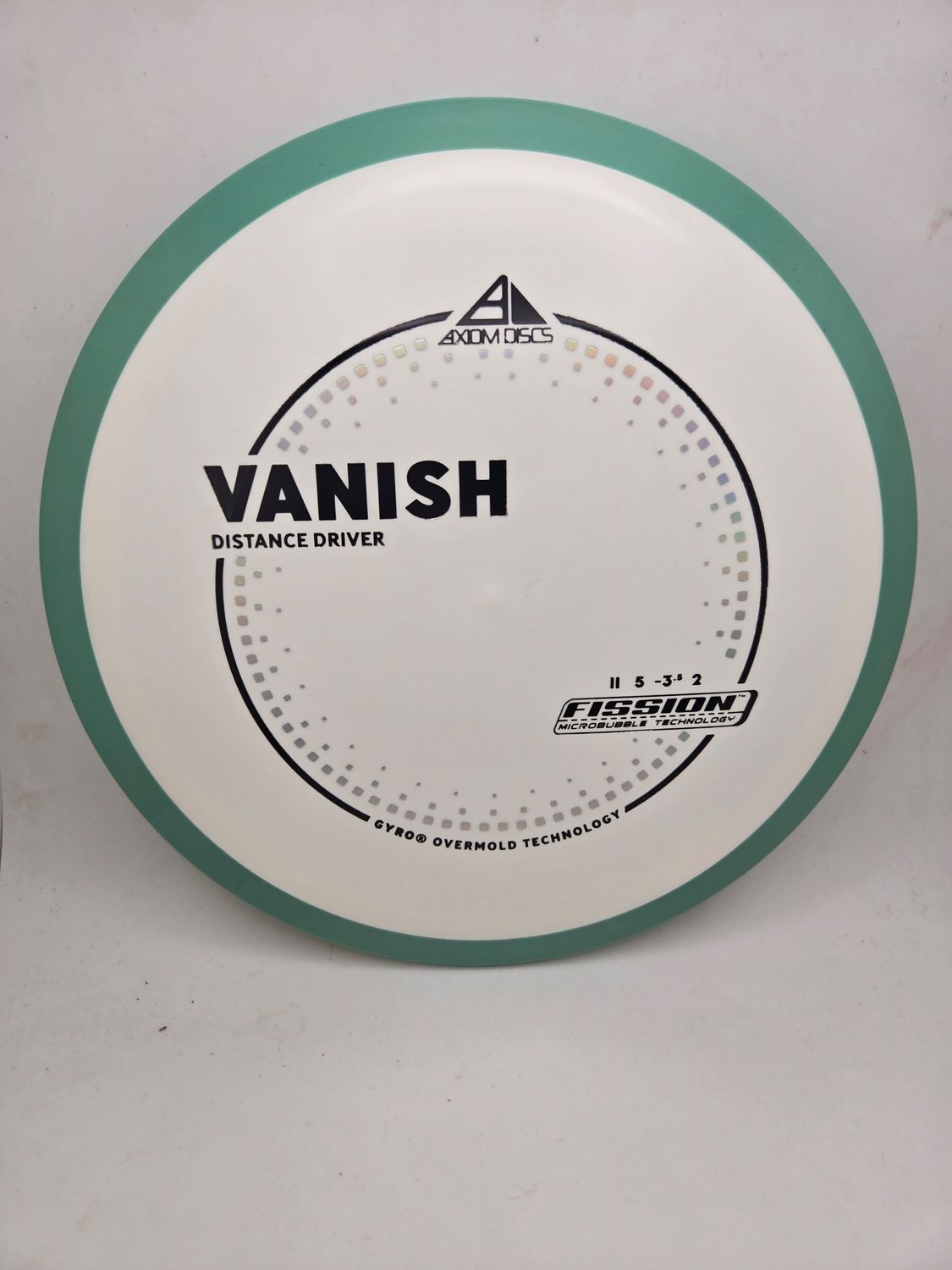 Axiom Discs Vanish White with Green Rim Fission 175g
