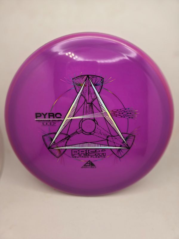 Axiom Discs Pyro Prism Neutron Purple with Purple Rim 170g
