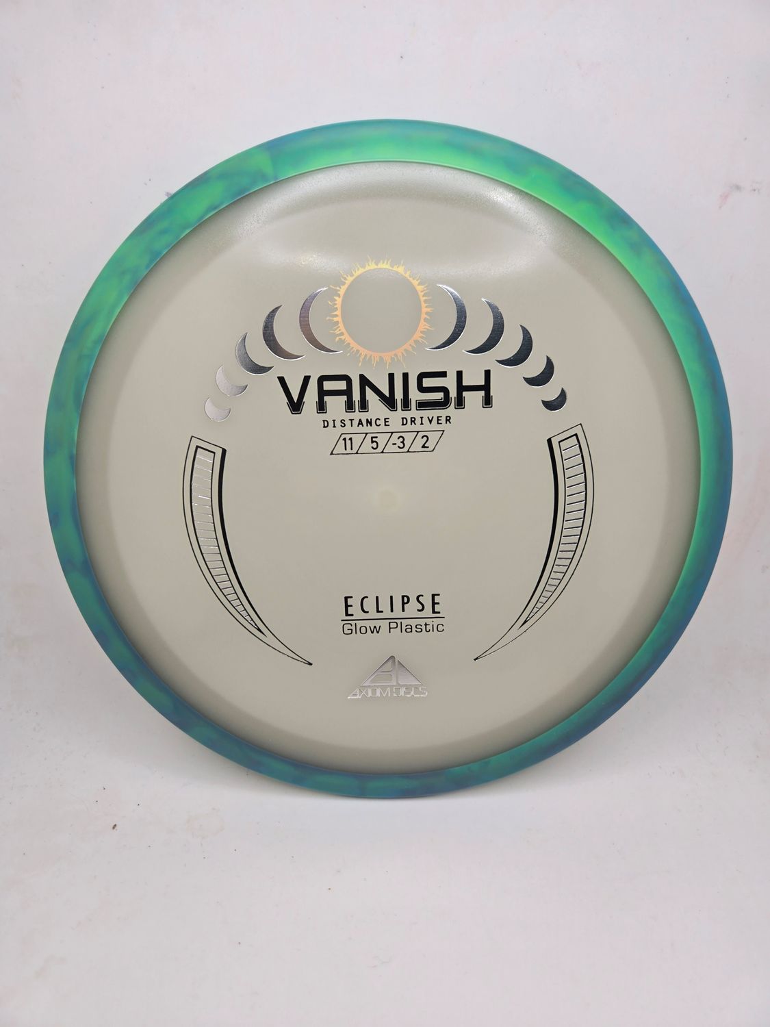 Axiom Discs Eclipse Vanish Green Swirly Rim 174g