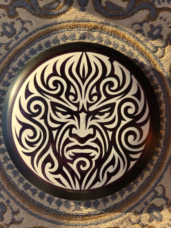 MVP Discs Fission Wave "Ward off all Evil Trees" Dyed Black and White 174g