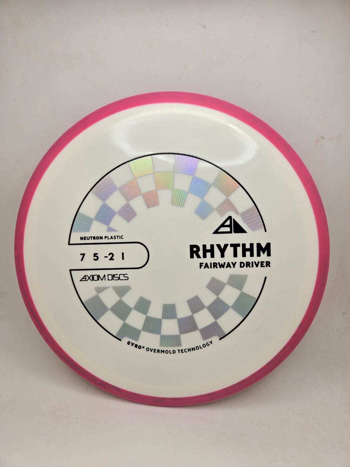 Axiom Discs Neutron Rhythm White with Pink Rim 171g