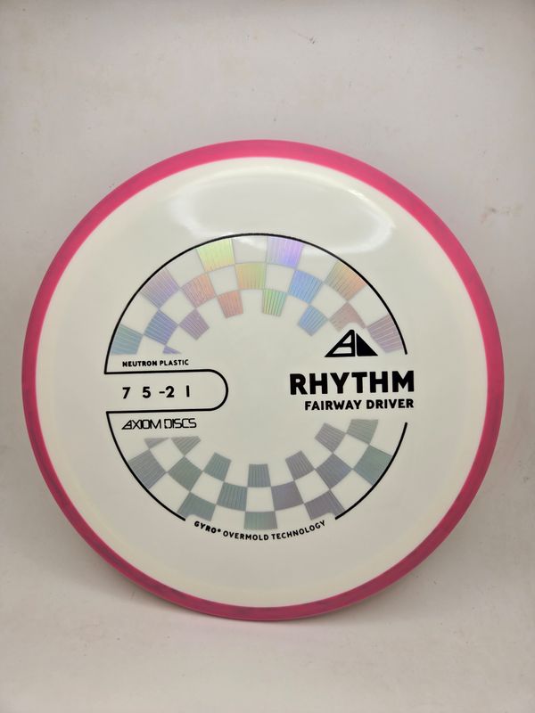 Axiom Discs Neutron Rhythm White with Pink Rim 171g