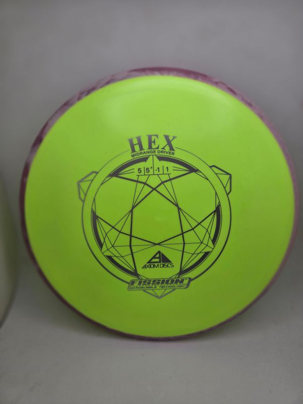 Axiom Discs Hex Fission Yellow with Purple Rim 173g