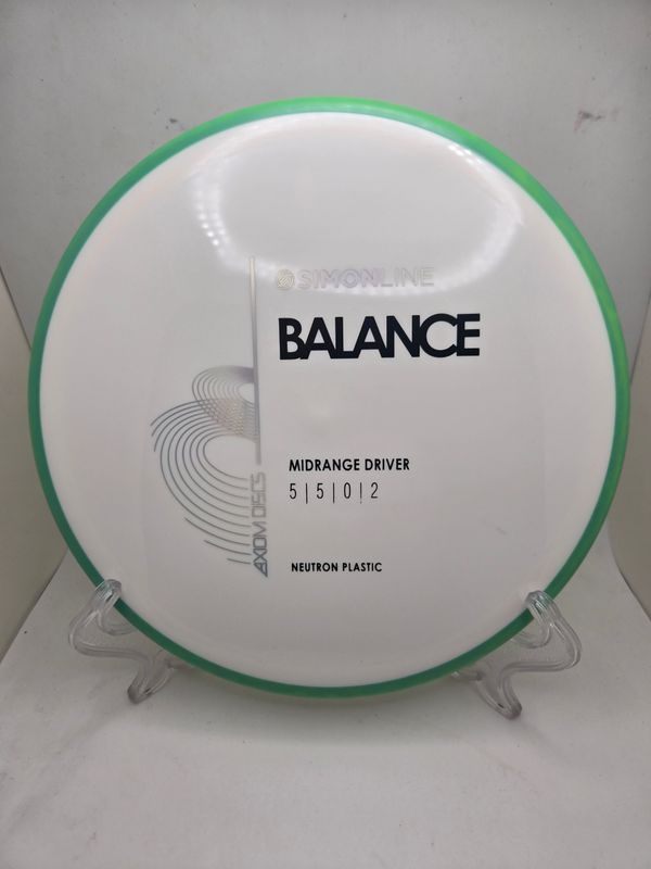 Axiom Discs Neutron Balance Stock White with Green Rim 175g