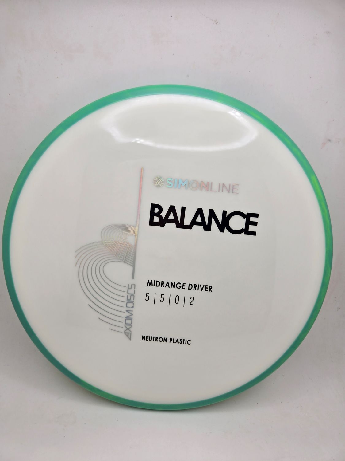 Axiom Discs Neutron Balance White with Green Rim 176g