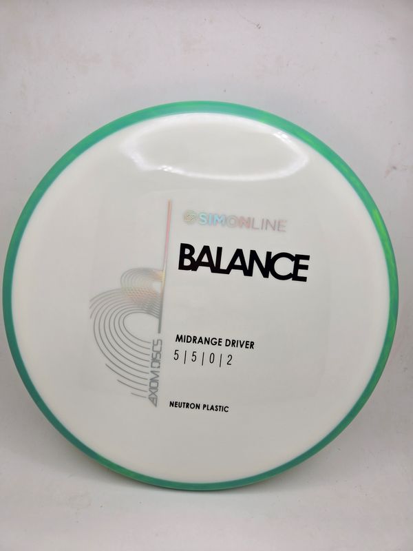 Axiom Discs Neutron Balance White with Green Rim 176g