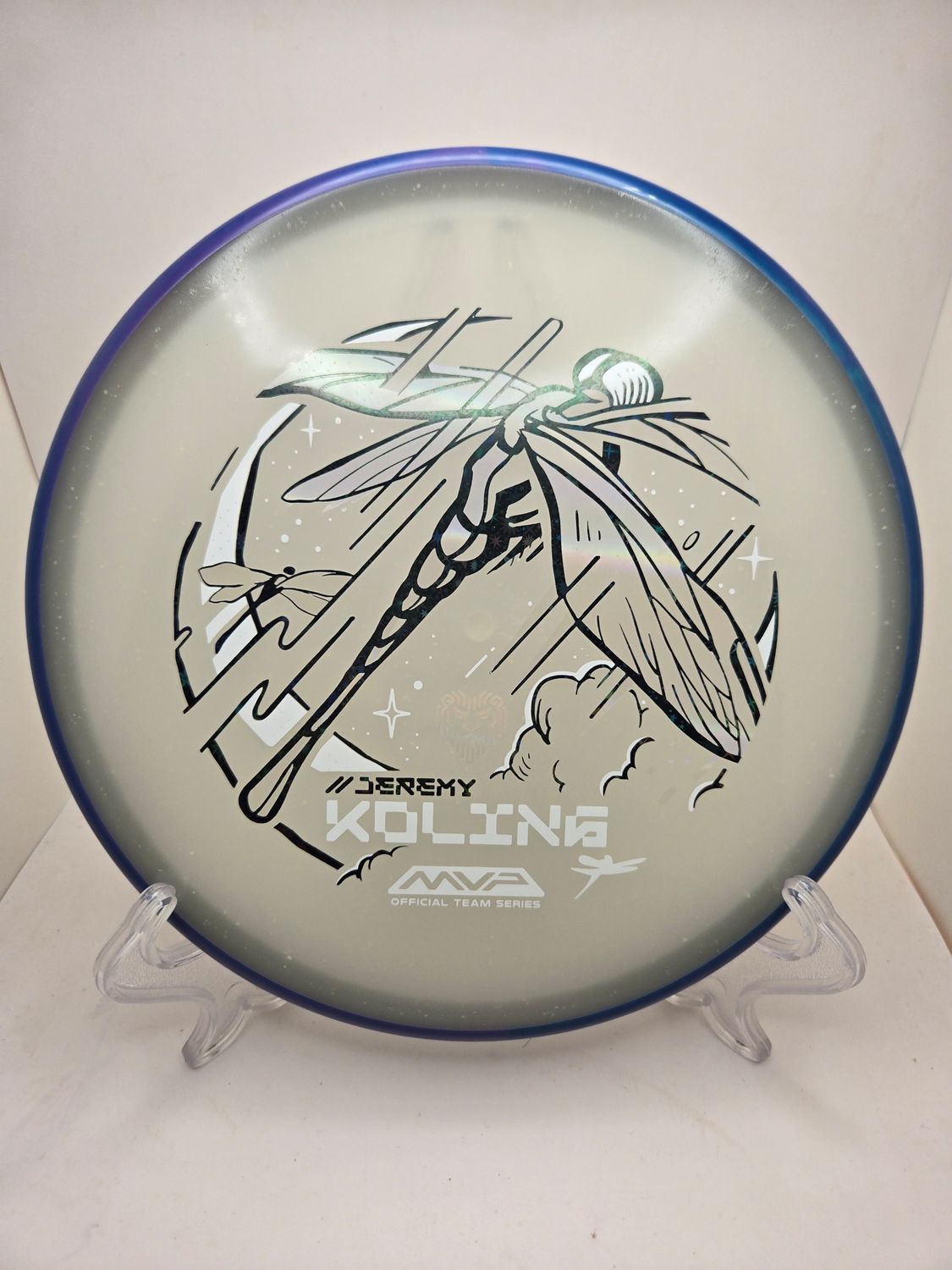 Axiom Discs Particle Eclipse Blue Tempo - Jeremy Koling Team Series- Dragonfly Swirly Dark Blue/Purple Rim 172-174g