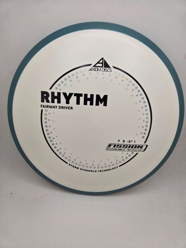 Axiom Discs Rhythm White with Blue Rim Fission 156g