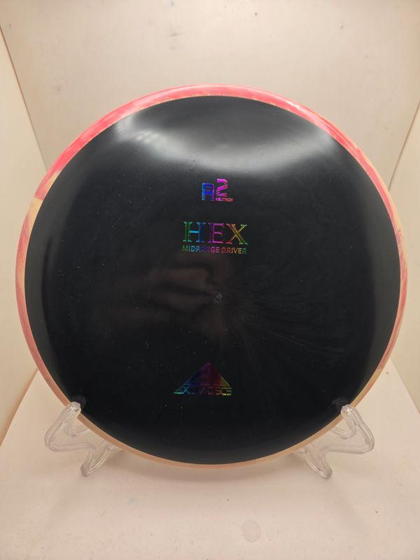 Axiom Discs R2 Hex Black with Swirly Red Rim 171g