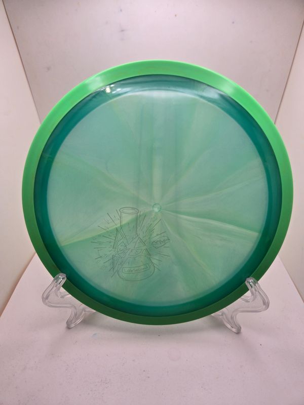 Axiom Discs L2 Proton Fireball Milky teal blue plate with green rim 170g