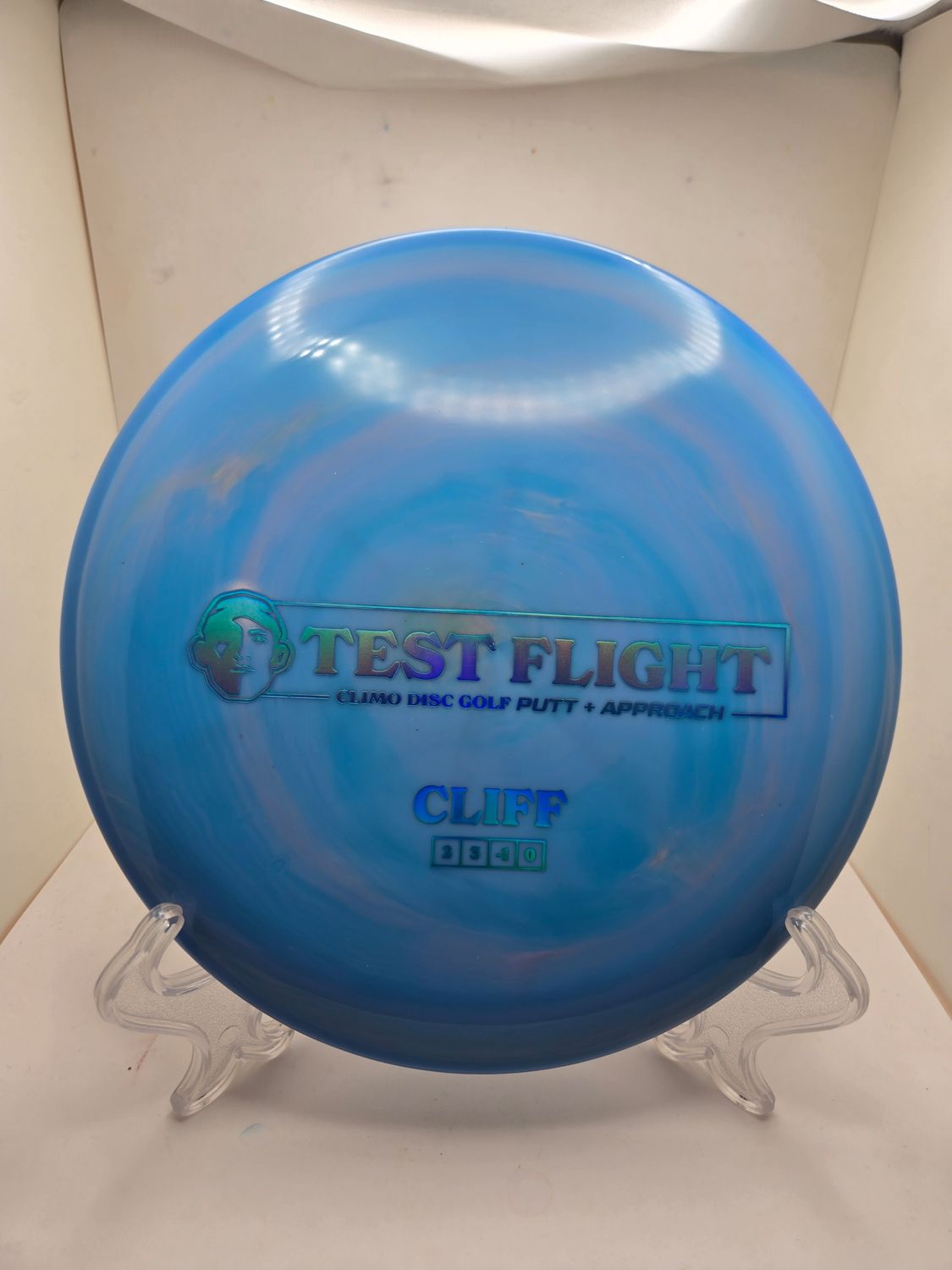 Climo Discs Test Flight Cliff Signature Line Blue/Pink Swirly 175g